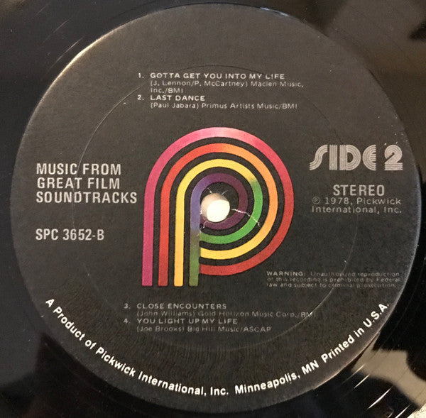 Music From Great Film Sound Tracks - secondary