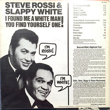 Steve Rossi, Slappy White - I Found Me A White Man You Find Yourself One!