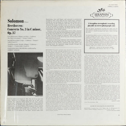 Solomon, Ludwig van Beethoven, Philharmonia Orchestra, Herbert Menges - Piano Concerto No. 3 In C Minor, Op. 37