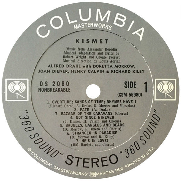 Alfred Drake, The Kismet Original Broadway Cast - Kismet