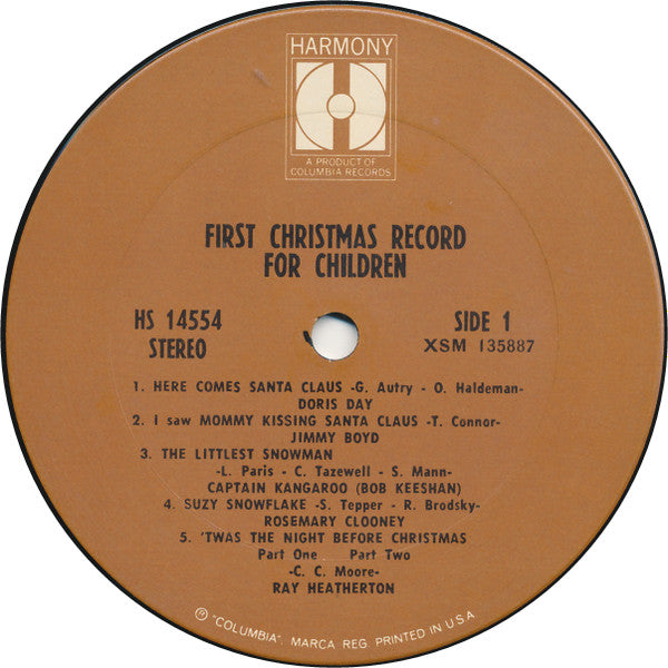 First Christmas Record For Children - secondary
