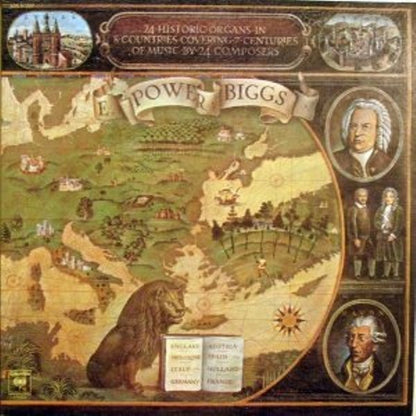E. Power Biggs - 24 Historic Organs In 8 Countries Covering 7 Centuries Of Music By 24 Composers