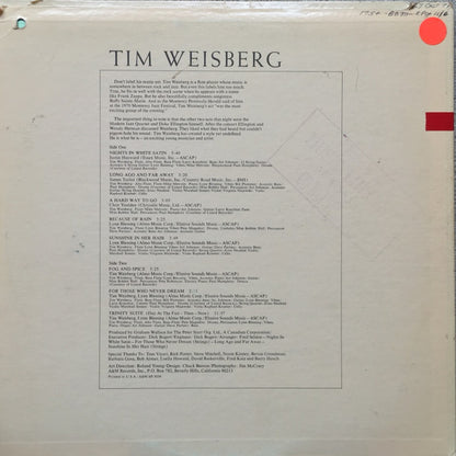 Tim Weisberg - secondary