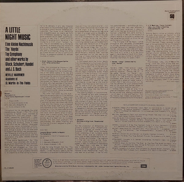 Sir Neville Marriner, The Academy Of St. Martin-in-the-Fields - A Little Night Music