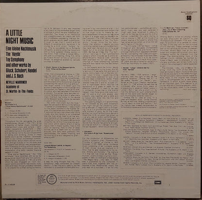 Sir Neville Marriner, The Academy Of St. Martin-in-the-Fields - A Little Night Music