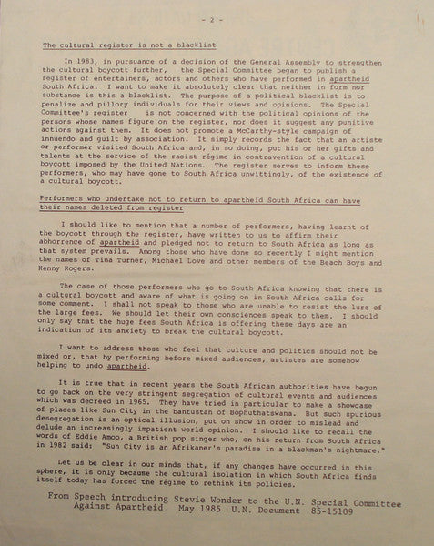 Sun City - secondary