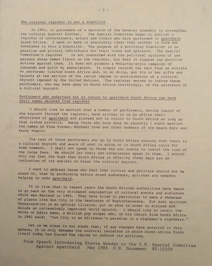 Sun City - secondary