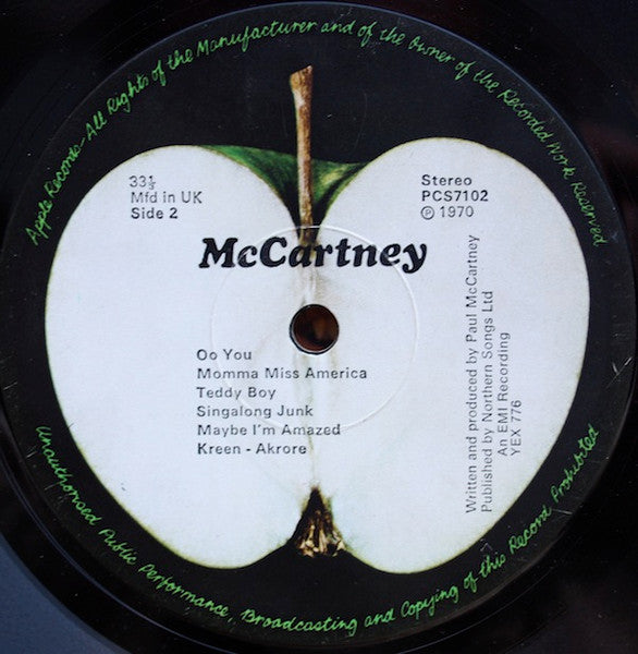 McCartney - secondary
