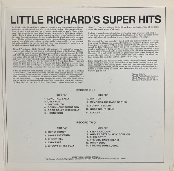 Little Richard's Super Hits - secondary