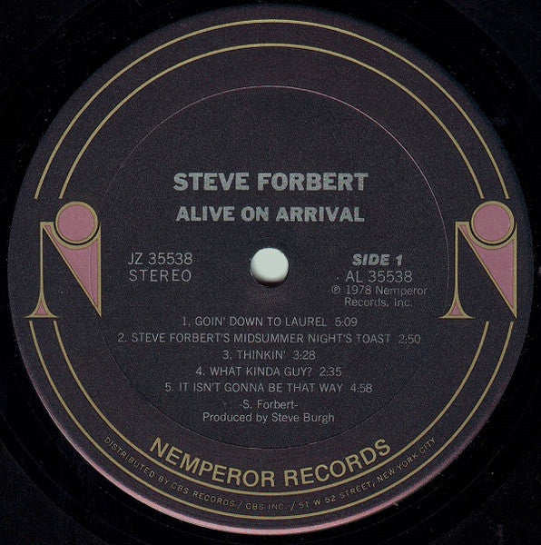 Steve Forbert - Alive On Arrival