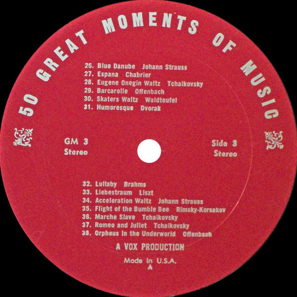 Unknown Artist - 50 Great Moments Of Music (Album No. 1)