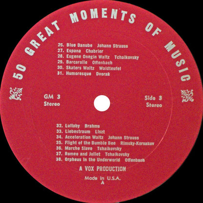 Unknown Artist - 50 Great Moments Of Music (Album No. 1)