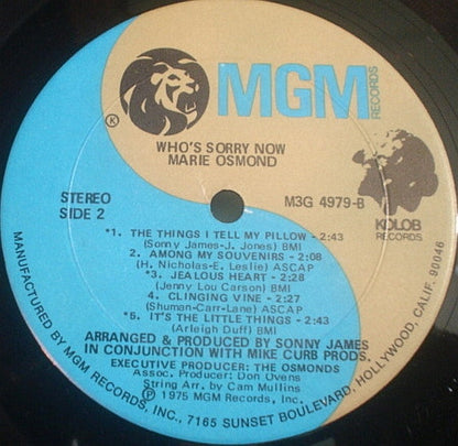 Who's Sorry Now - secondary