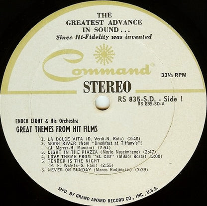 Enoch Light And His Orchestra - Great Themes From Hit Films