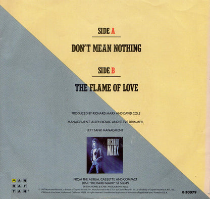 Don't Mean Nothing - secondary