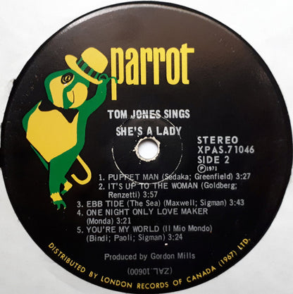 Tom Jones - Tom Jones Sings She's A Lady
