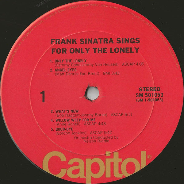 Frank Sinatra Sings For Only The Lonely - secondary