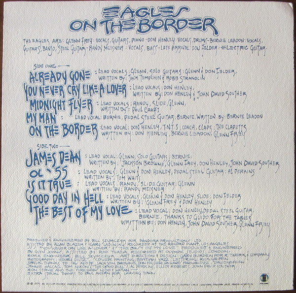 On The Border - secondary