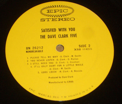 The Dave Clark Five - Satisfied With You