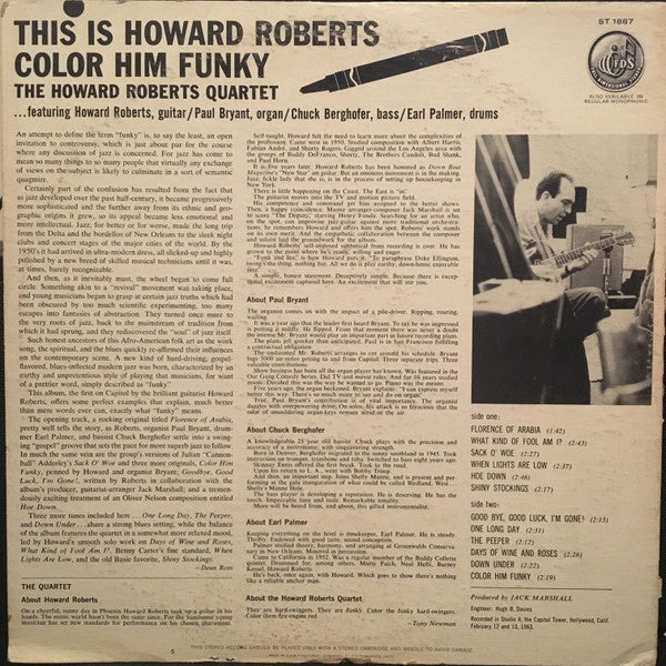 This Is Howard Roberts Color Him Funky - secondary