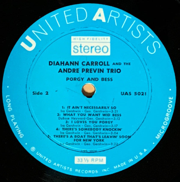 Diahann Carroll, The André Previn Trio - Porgy And Bess