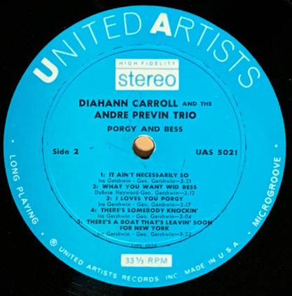 Diahann Carroll, The André Previn Trio - Porgy And Bess