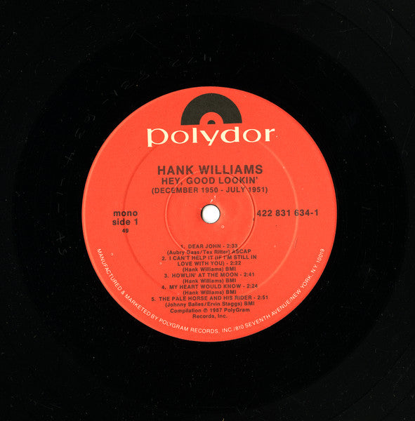 Hey, Good Lookin' : December 1950 - July 1951 - secondary