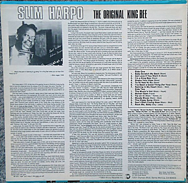 The Best Of Slim Harpo - The Original King Bee - secondary