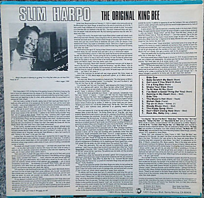 The Best Of Slim Harpo - The Original King Bee - secondary