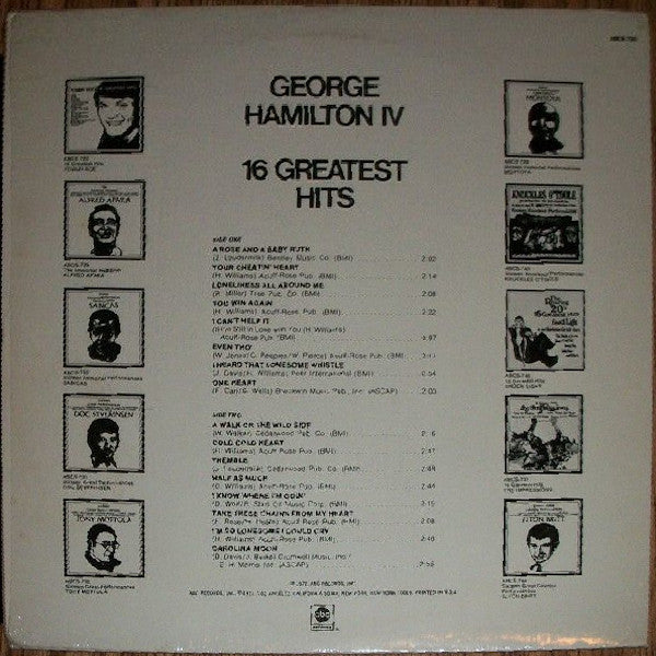 George Hamilton IV - 16 Greatest Hits