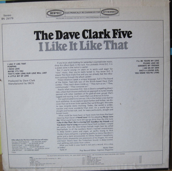 The Dave Clark Five - I Like It Like That