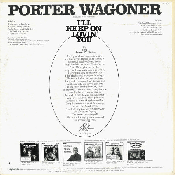 Porter Wagoner - I'll Keep On Lovin' You