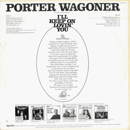 Porter Wagoner - I'll Keep On Lovin' You