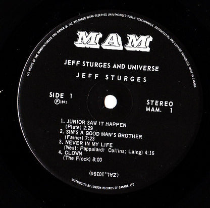 Jeff Sturges - Jeff Sturges And Universe