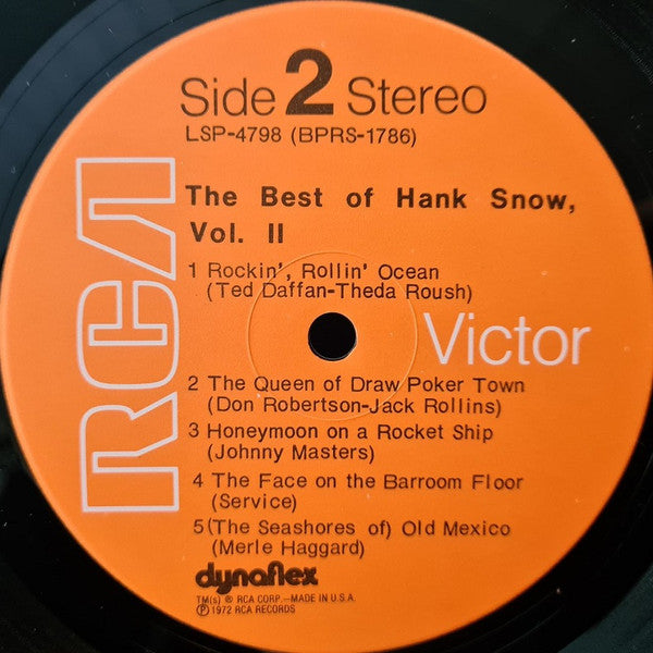 The Best Of Hank Snow, Vol. II - secondary