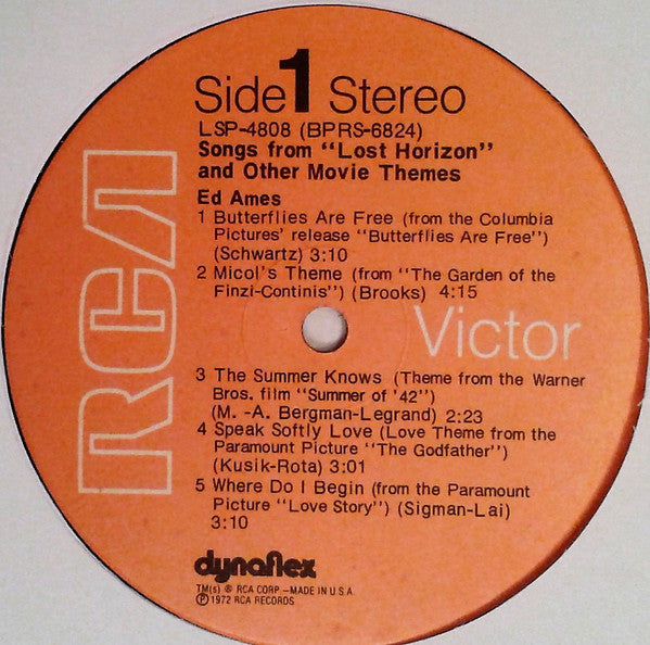 Ed Ames - Songs From "Lost Horizon" And Themes From Other Movies