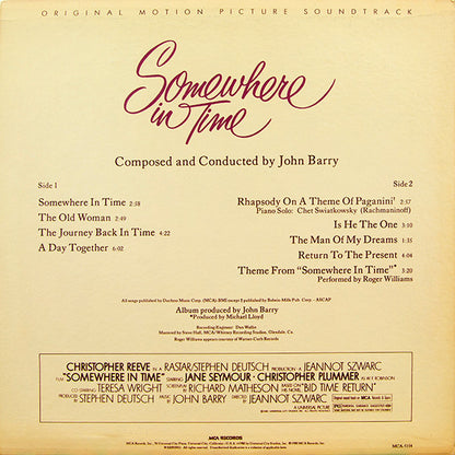 Somewhere In Time (Original Motion Picture Soundtrack) - secondary