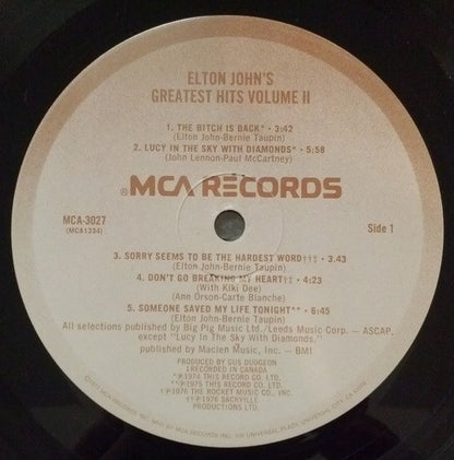 Greatest Hits Volume II - secondary