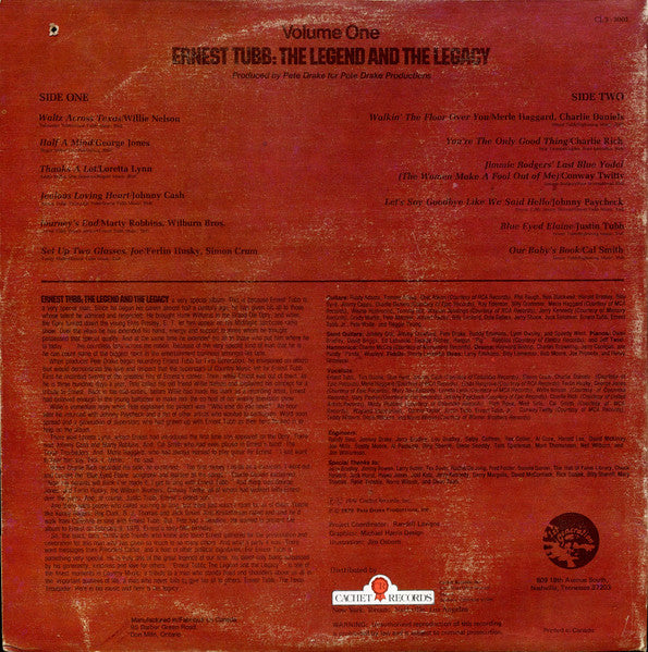 Ernest Tubb: The Legend And The Legacy Volume 1 - secondary