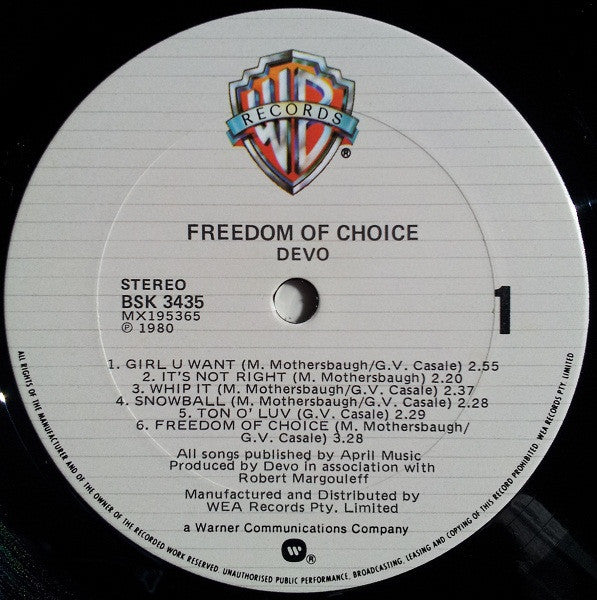 Freedom Of Choice - secondary