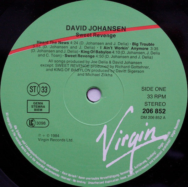 David Johansen - Sweet Revenge