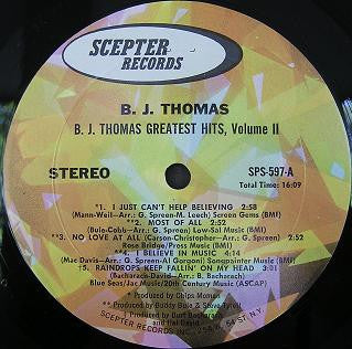 B.J. Thomas - Greatest Hits Volume Two