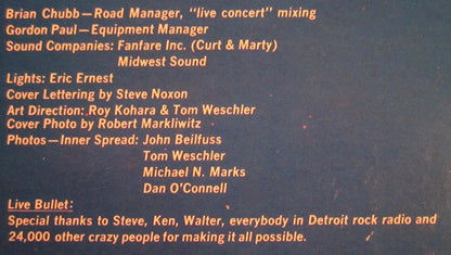 Bob Seger And The Silver Bullet Band - Live Bullet