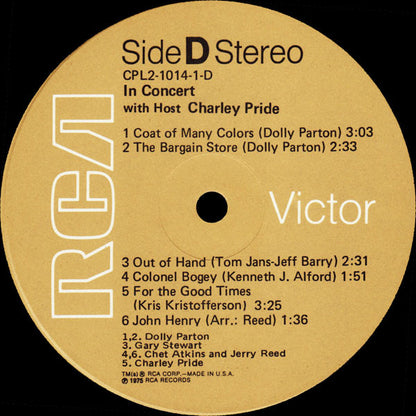 In Concert With Host Charley Pride - secondary