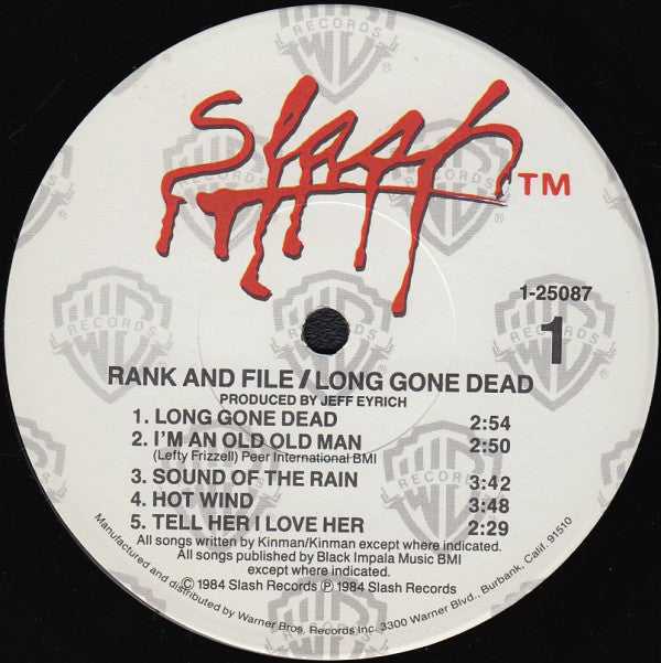 Rank & File - Long Gone Dead