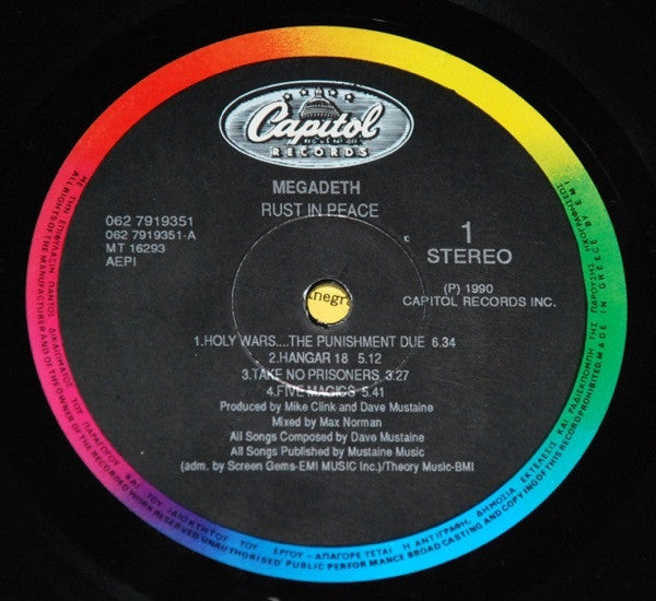 Rust In Peace - secondary