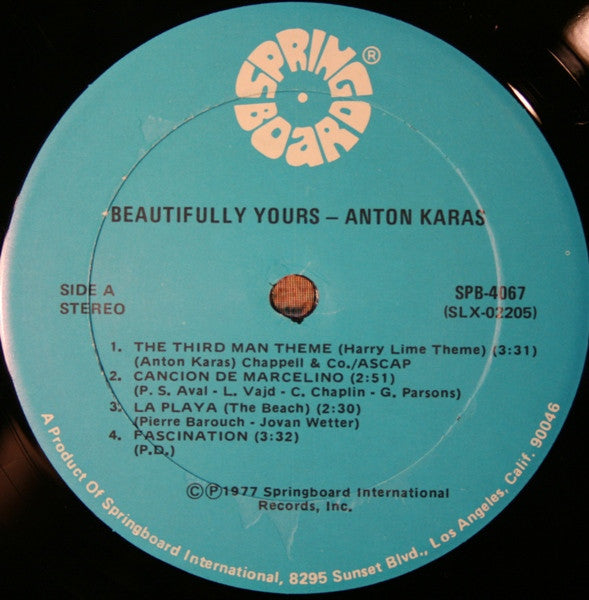 Anton Karas - Beautifully Yours