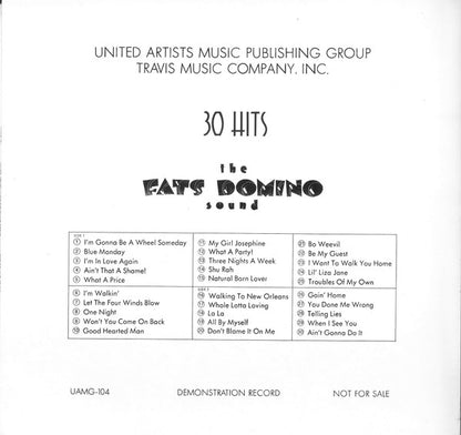Fats Domino - 30 Hits The Fats Domino Sound