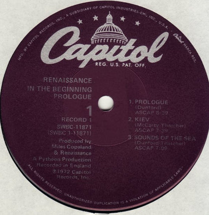 In The Beginning... Prologue / Ashes Are Burning - secondary