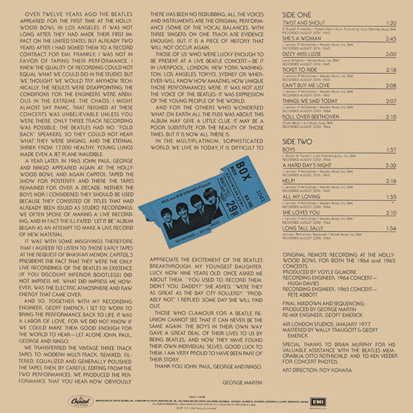 The Beatles - The Beatles At The Hollywood Bowl